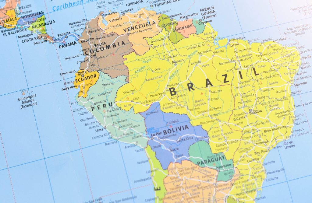 map of latin america for local business