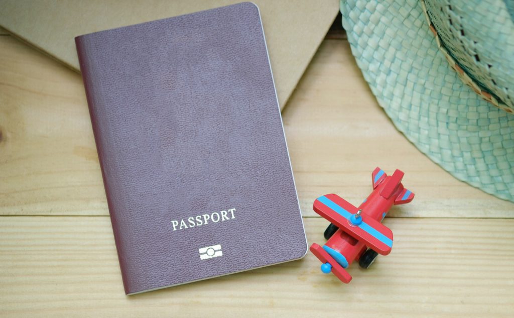 passport and little plane work permit