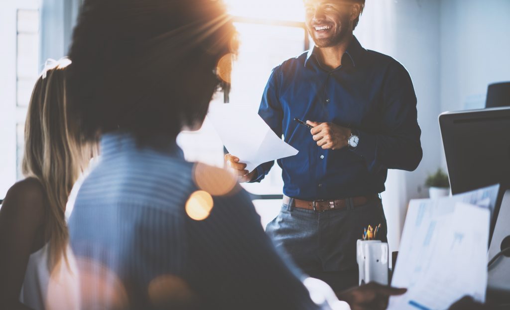 business man outsourcing HR